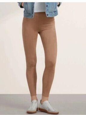 Aritzia Wilfred Free Daria Vegan Suede Leggings High Rise